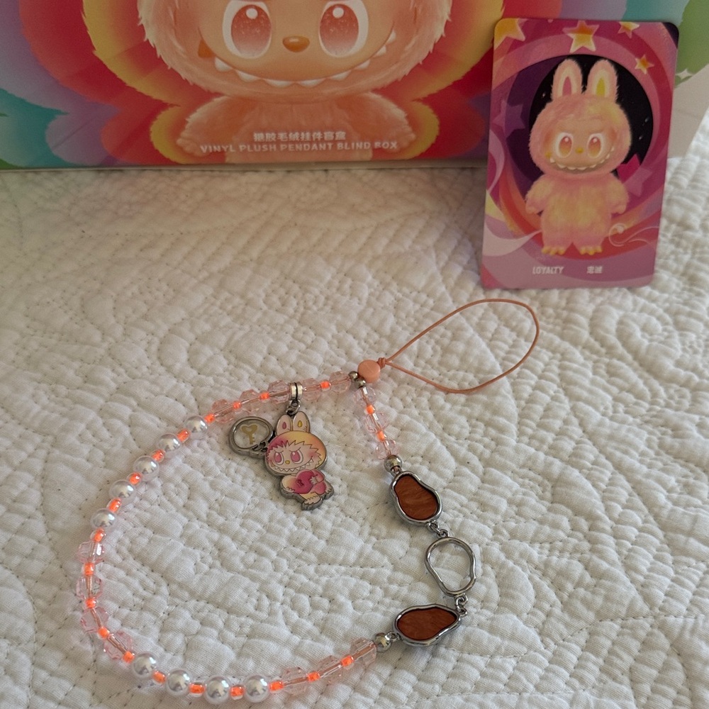 Authentic new Loyalty Labubu phone charm keychain Big Into Energy